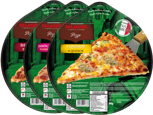 Frozen pizzas family format - 32 cm