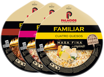 Family format pizzas Palacios