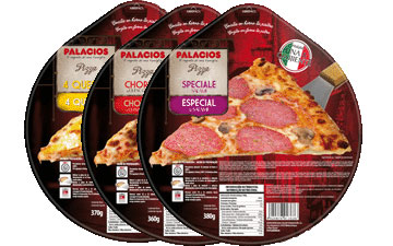 Frozen pizzas standard format - 27 cm