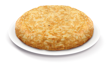 Tortilla with onion gourmet